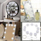 Vanity Mirror Fill Light Adjustable Luminance 3 Colors LED USB Wall Bulbs String For All Pretty 3 Colors Dimmable Vanity Light