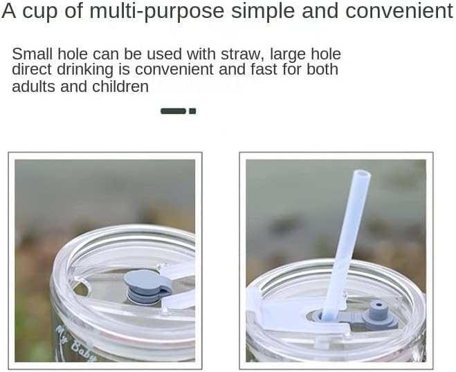 Unicorn Shape 350 ML Glass Mug With Straw And Lid Creative Cartoon Children's Glass Milk Cup Juice Glass Drink Ware Water Bottle 1 Pcs (Unicorn Shape )