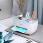 Ecoco Tissue Box With Multifunctional Storage Drawer Creative Desk Organizer For Kitchen Living Room And Office