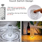 Rose Diamond Crystal Table Lamp – 16 Color RGB Touch Sensor Light With Remote Control – USB Charging Portable Atmosphere Lamp