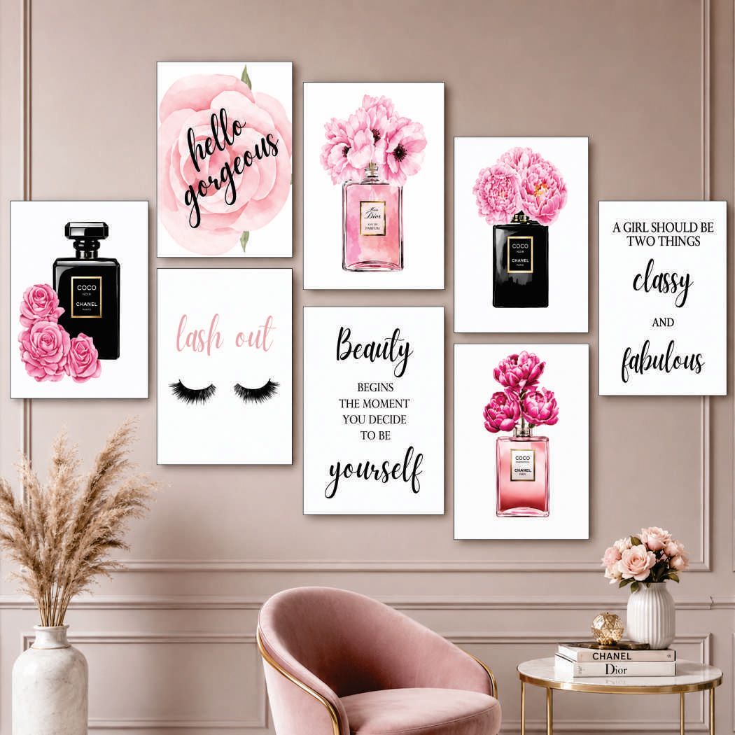 Set Of 8 Premium Wall Art Photo Tiles – Modern Home Decor Sets 8x11